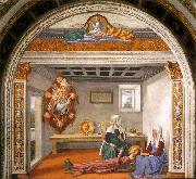 GHIRLANDAIO, Domenico Announcement of Death to St Fina sdg oil painting picture wholesale